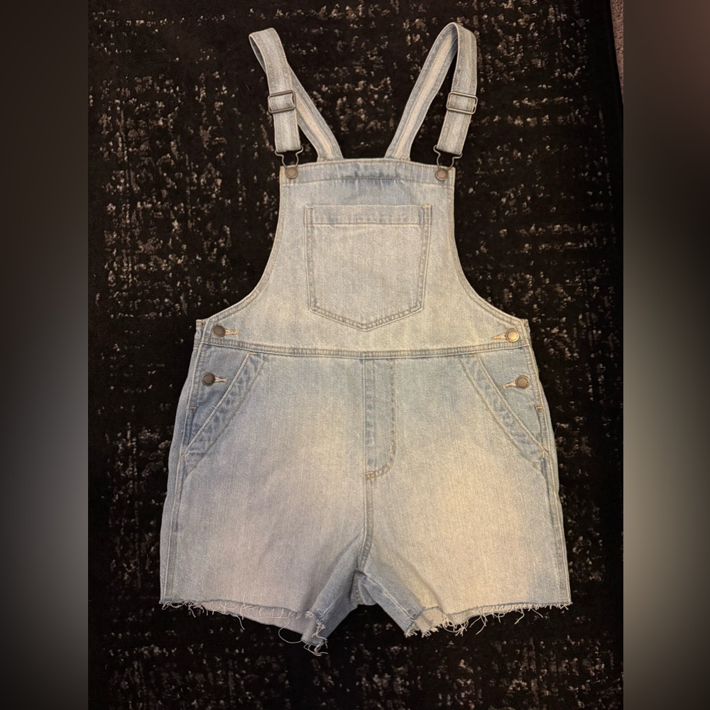 Universal Thread Light Blue Denim overalls shorts